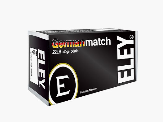 Eley German Match .22 LR 40GR LFN 50 cartucce