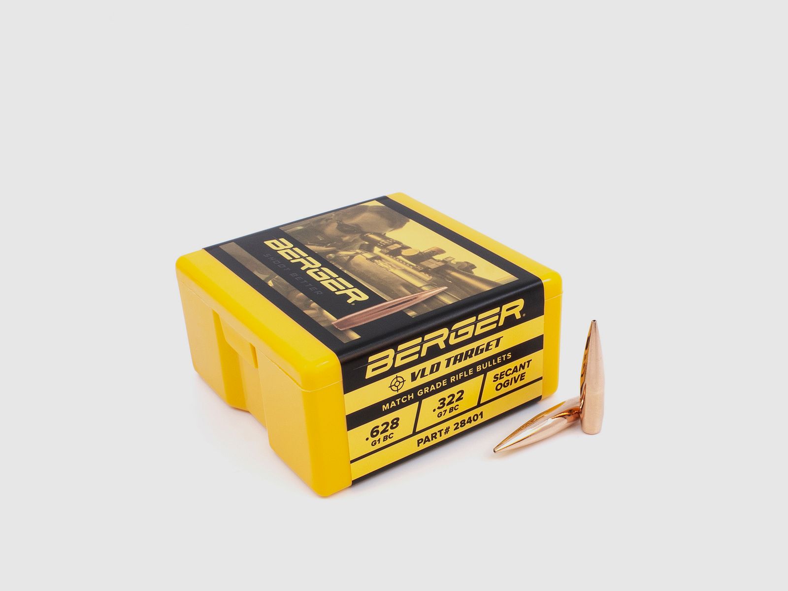 Berger Geschoss 7mm/.284 VLD Target 168GR 100 Stück