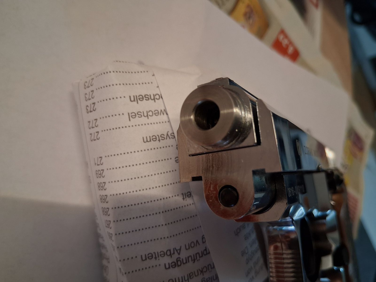 Zoraki 914 chrome (PTB-972), with wooden grips, spare magazine (like new)