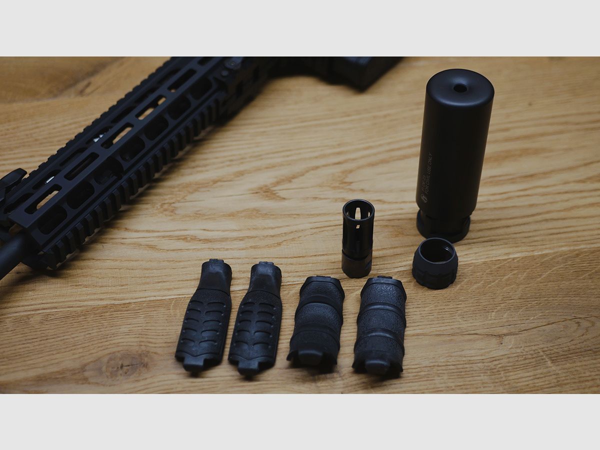 AR-10 Haenel CR308 16,65" / Déclencheur de match / Silencieux Ase Utra SL5i / Frein Borelock