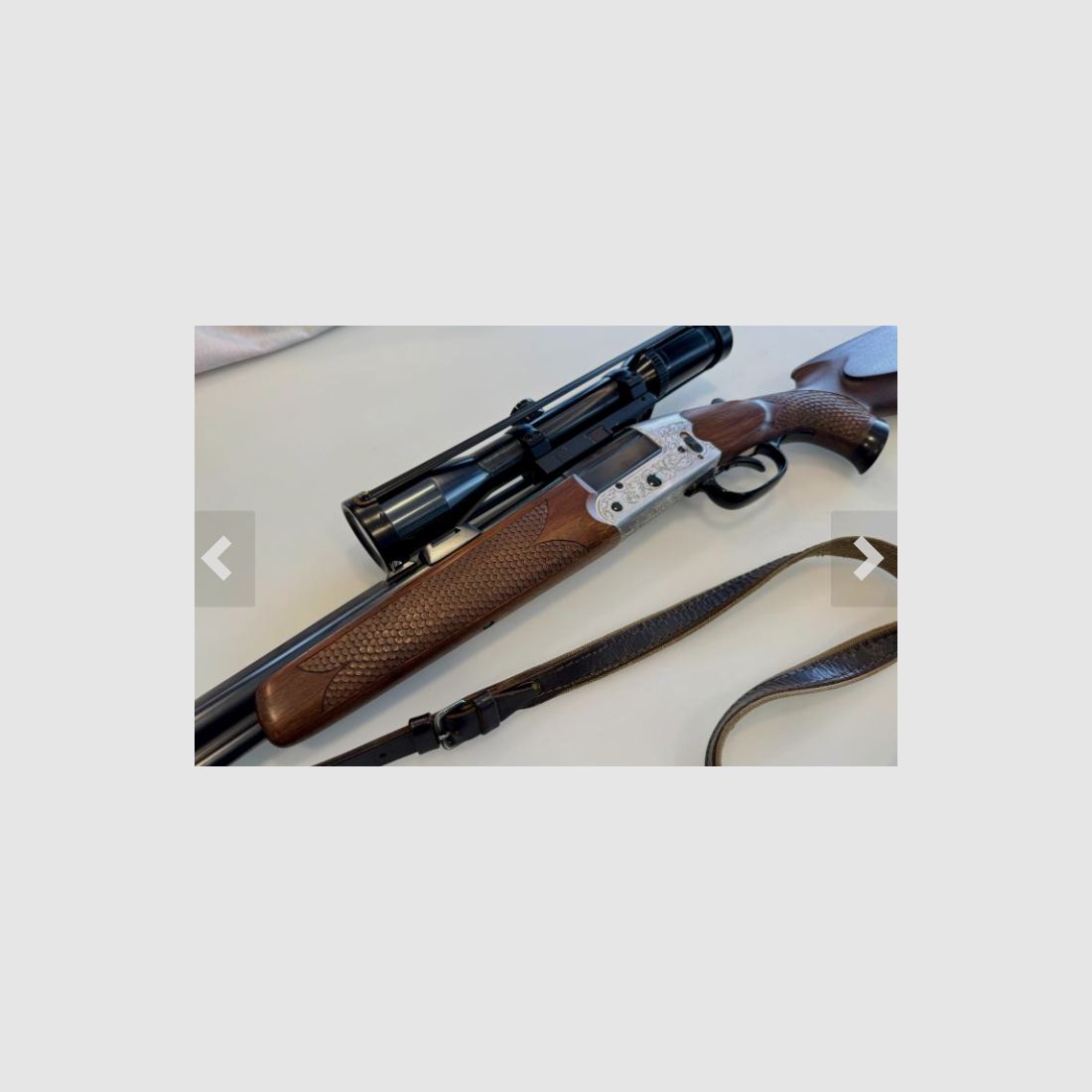 Fusil à deux coups HEYM 22 (calibre 16/70 et 5,6x50 R Mag) + Optique Swarovski Habicht 1,5-5x42