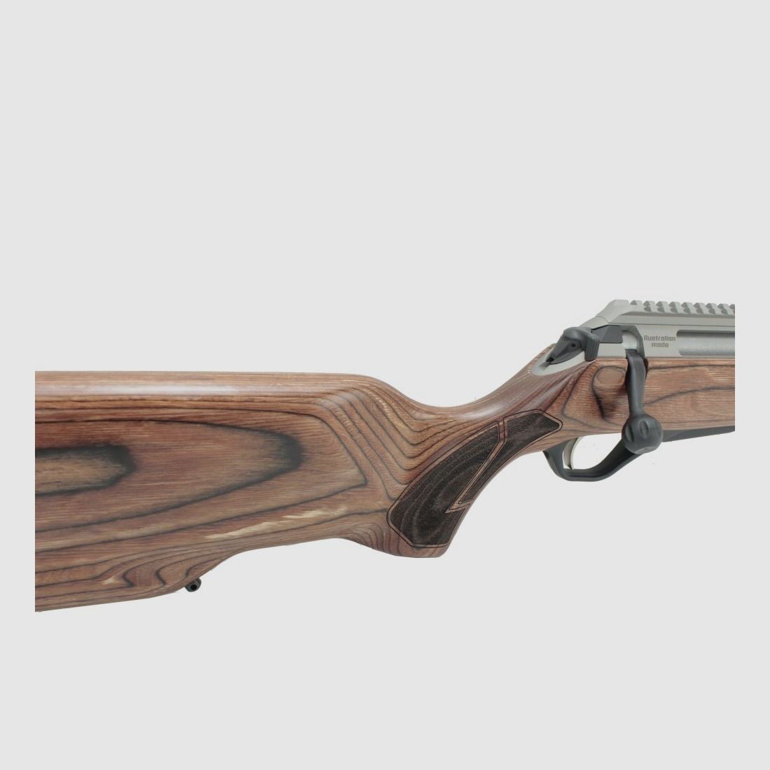 LITHGOW ARMS LA102 repeteergeweer kal. .308 Win., Cerakote Titanium, bruin laminaat, afbeelding 3 van 6