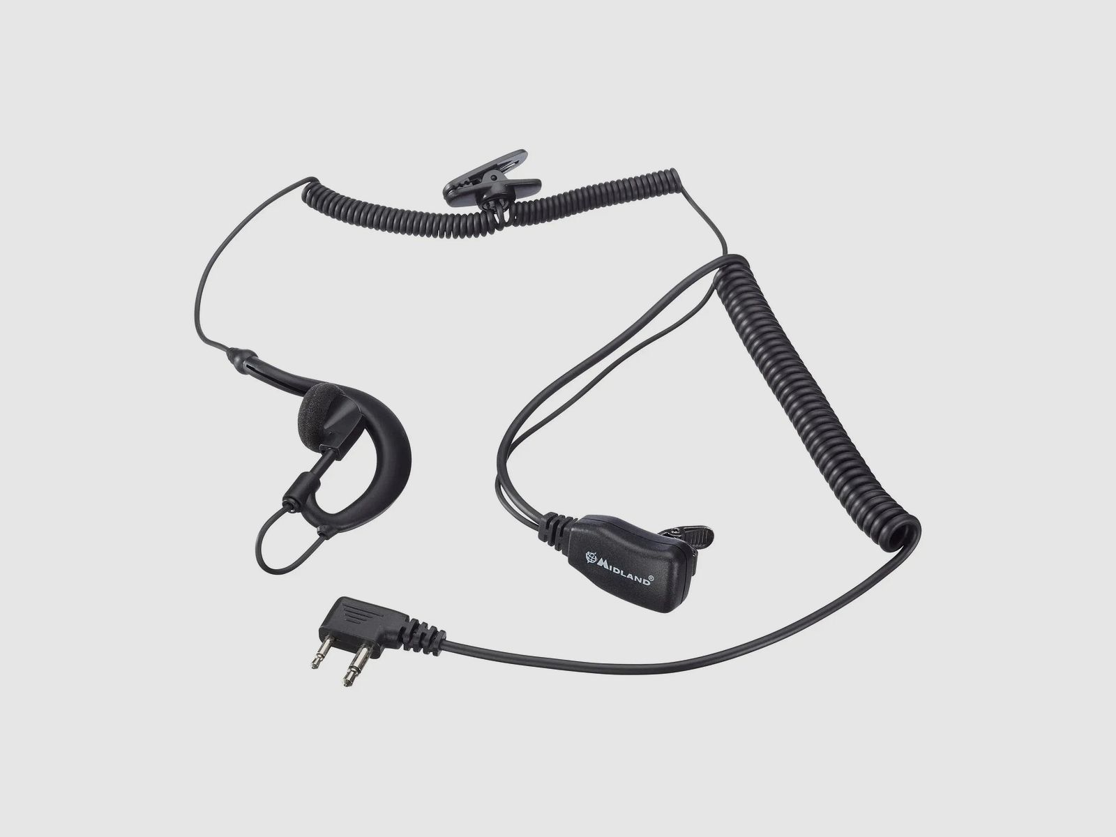 Midland A21M Clip-Mikrofon/Ohrhörer