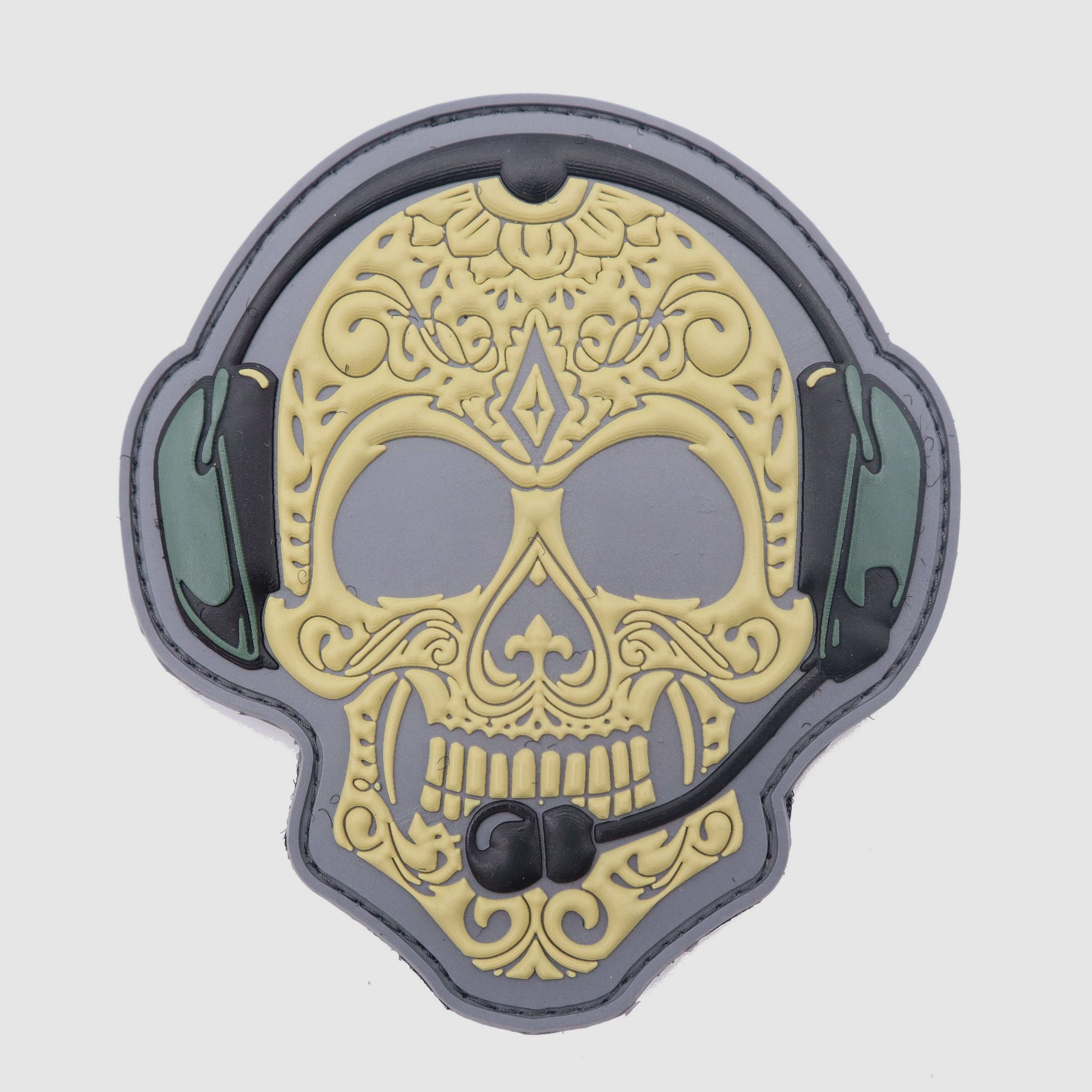 3D Rubber Patch Totenkopf Sanmaria Muerto