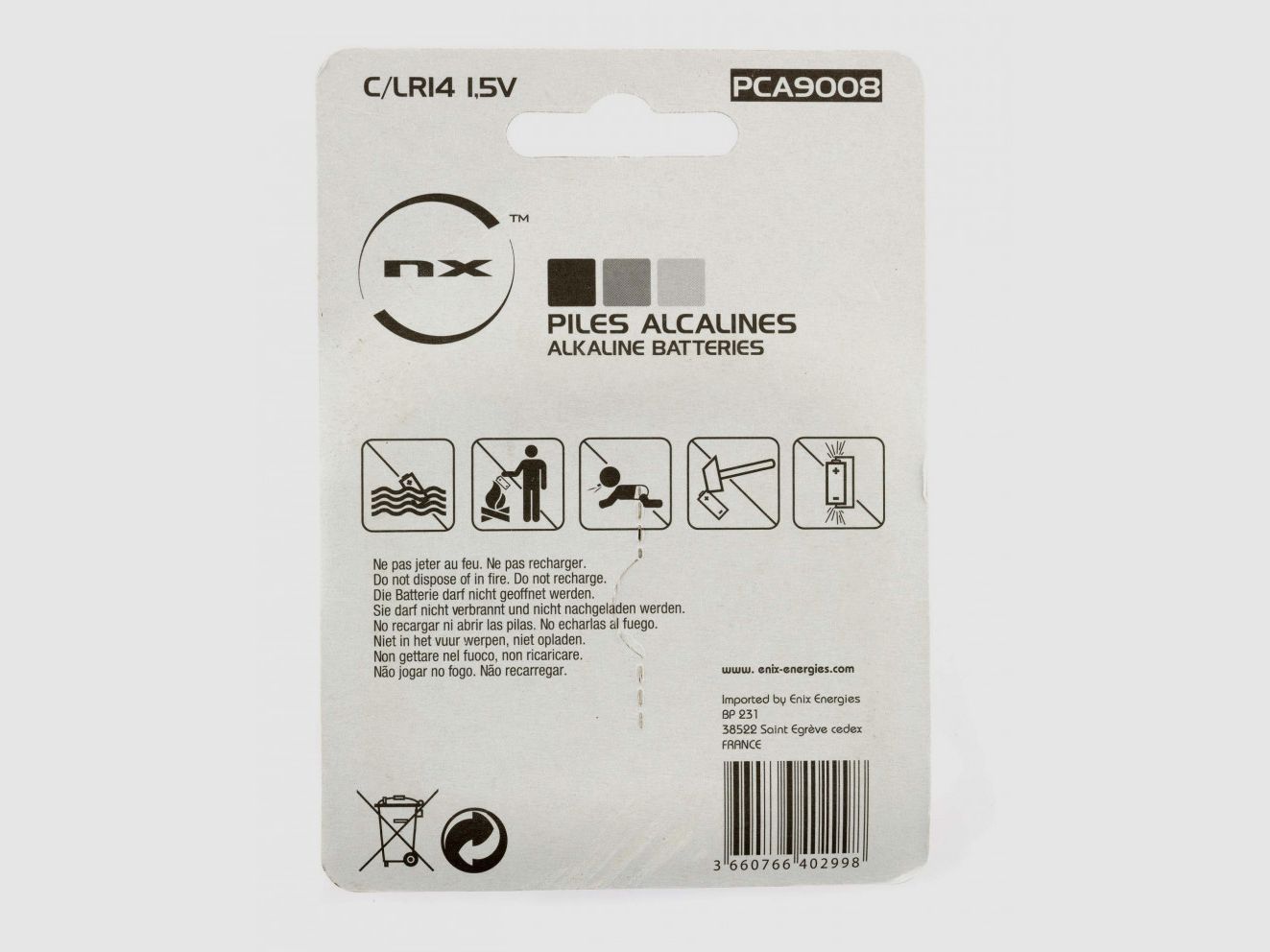 Batterie alcaline C/LR14 1,5 volt - NX-Ready, immagine 3 di 3