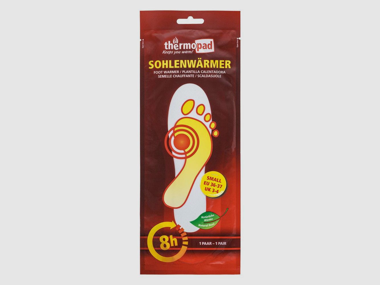Sole Riscaldate Thermopad - Riscaldamento Rapido - Lunga Autonomia - Comfort Termico Ottimale, immagine 1 di 5