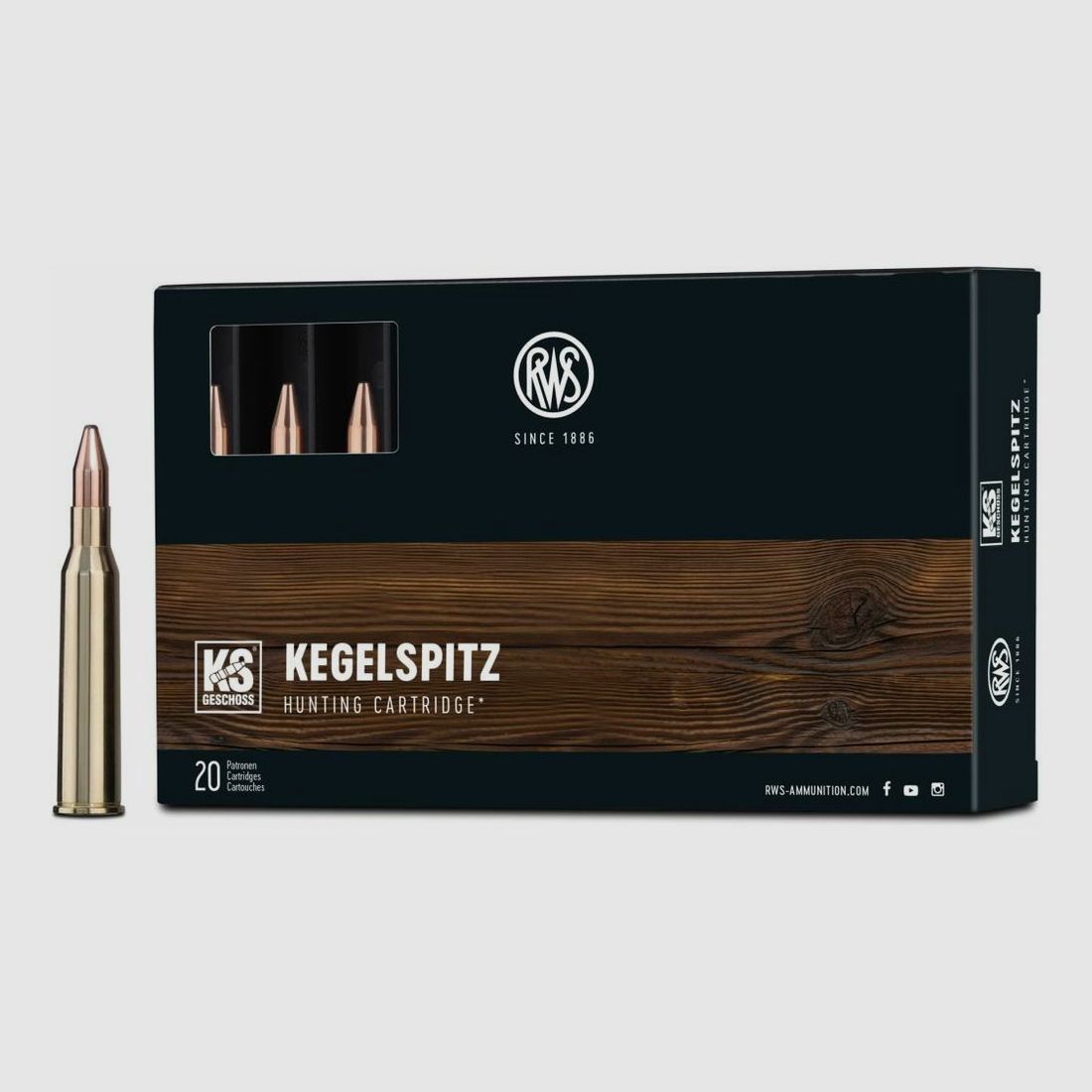 RWS KS 8.2g/127grs - 20 pcs 6.5x57R