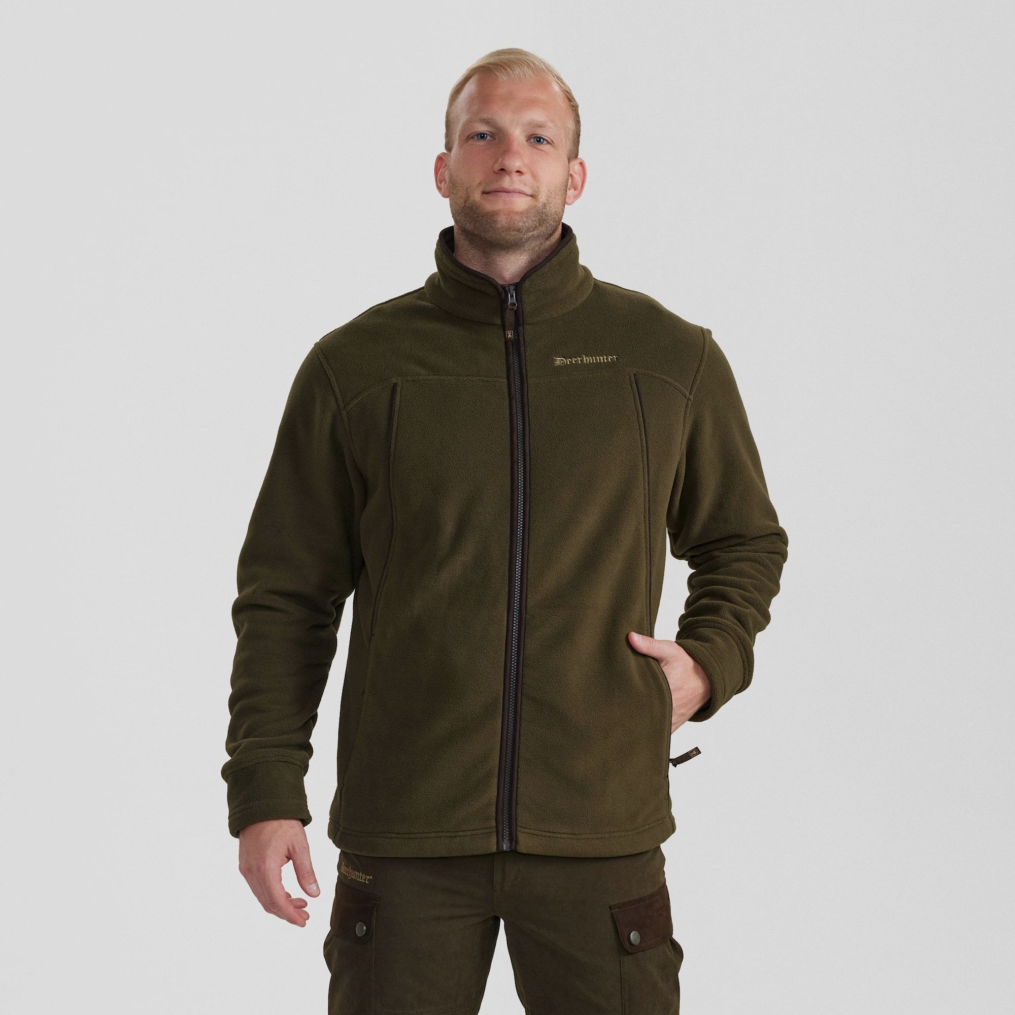 Deerhunter Eagle Fleece Jacket Uomini Tarmac Verde 3XL