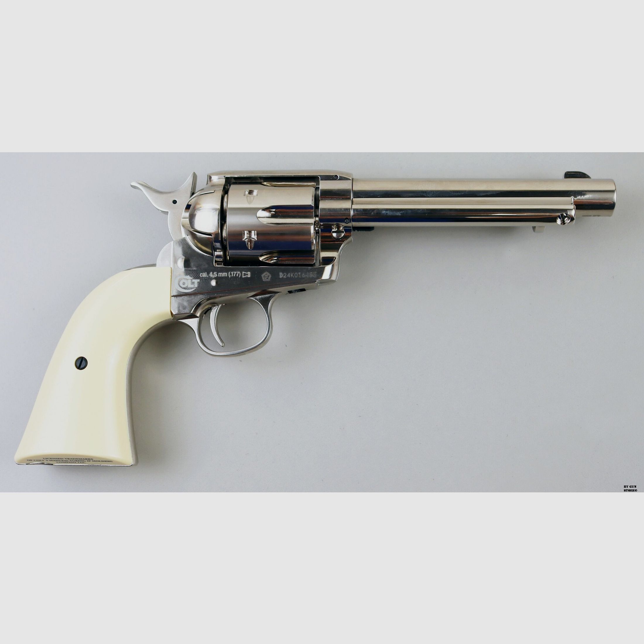 Revolver UMAREX COLT SAA 45 PEACEMAKER CO2 PELLETS NICHELATA -7,5J CAL. 4,5 C.N. 653, Bild 3 von 3