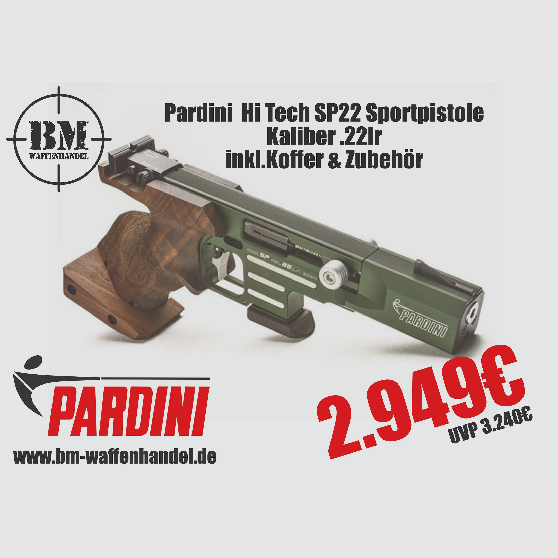 Pardini Hi-Tech .22lr Sportpistole 