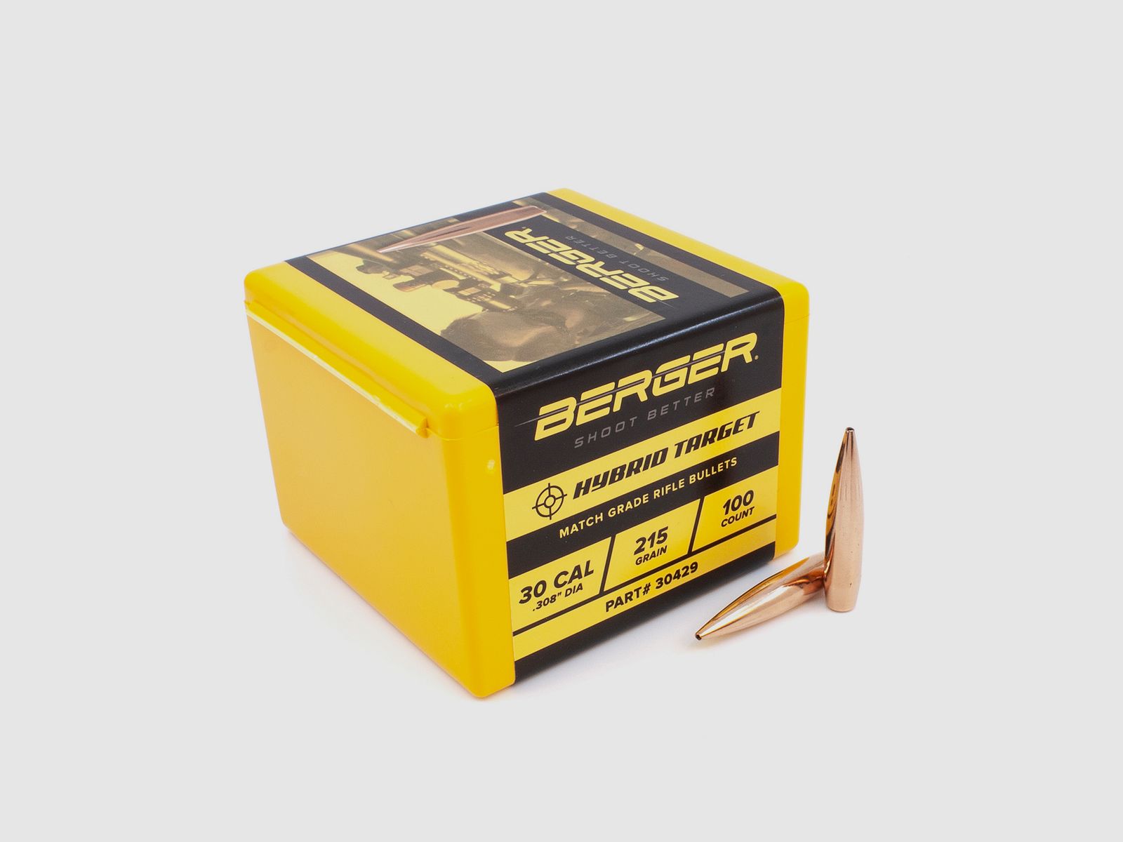 Proiettile Berger .30 Hybrid Target 215GR 100 Pezzi