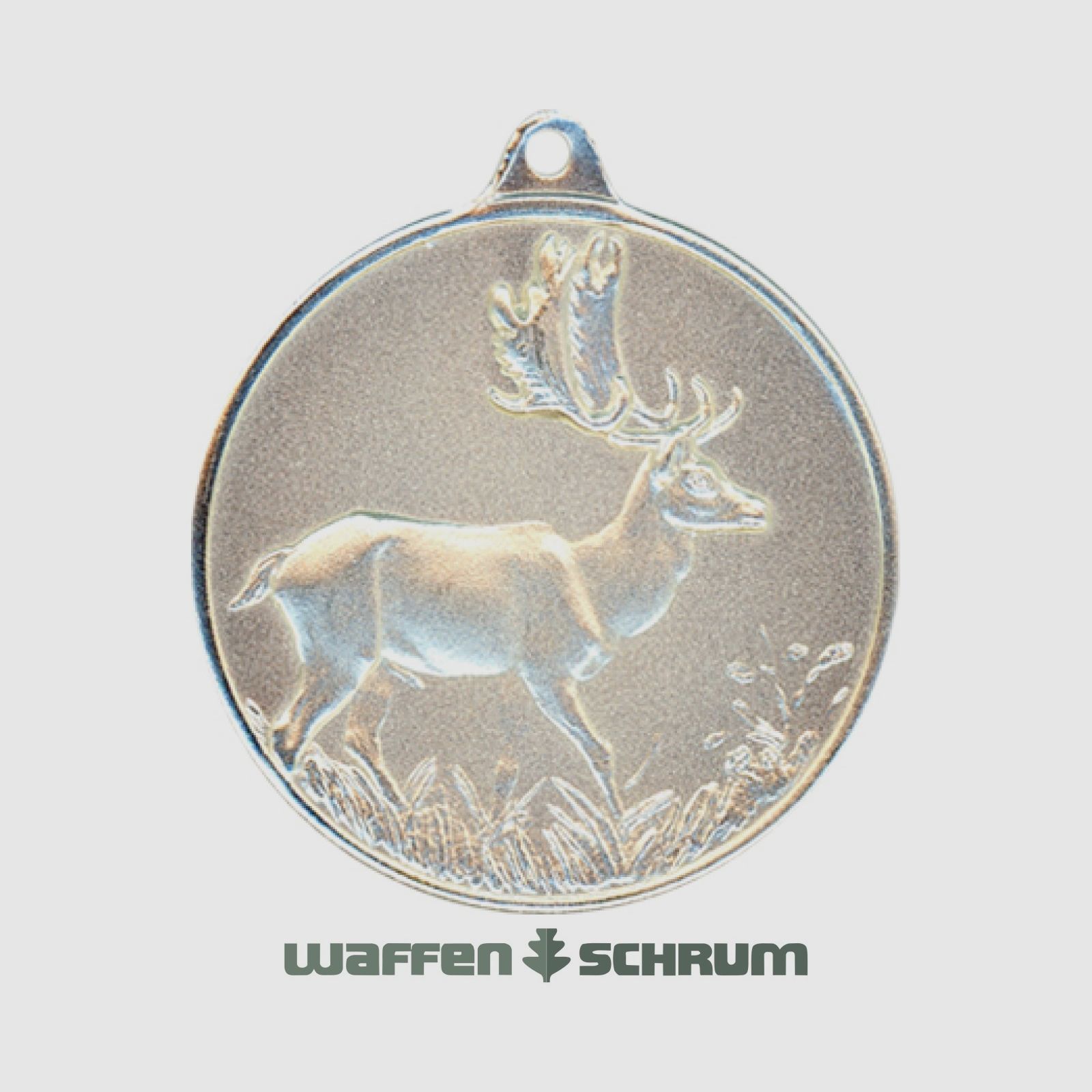 Steinhauer&Lück Jagdmedaille Damhirsch 40 mm versilbert