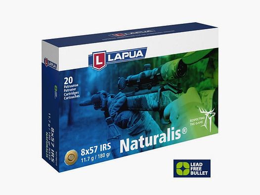 Lapua 8x57 IRS Naturalis 180gr. - 20 pz.