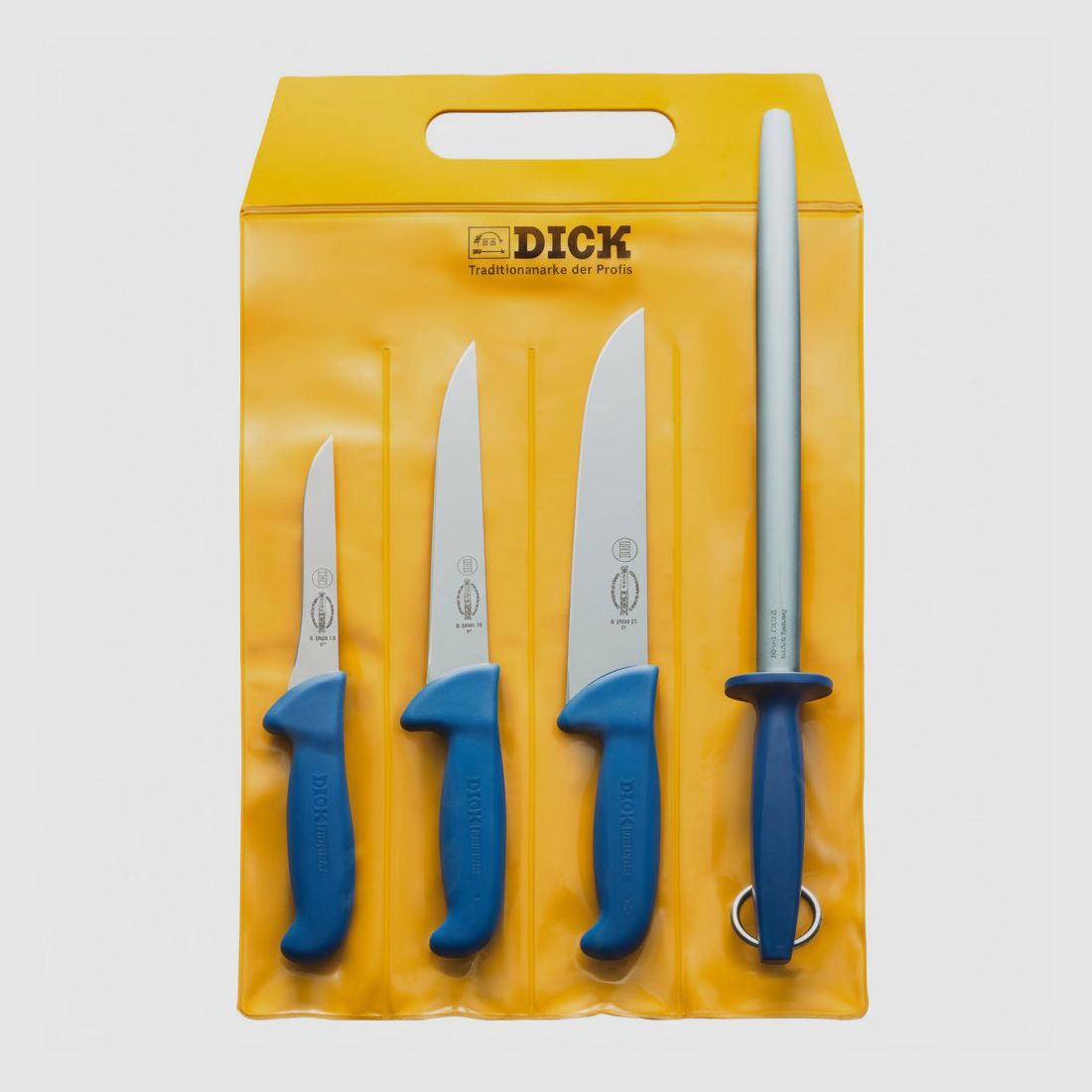 Juego de cuchillos Dick Ergogrip – Set de carnicería y cámara de caza de 4 piezas