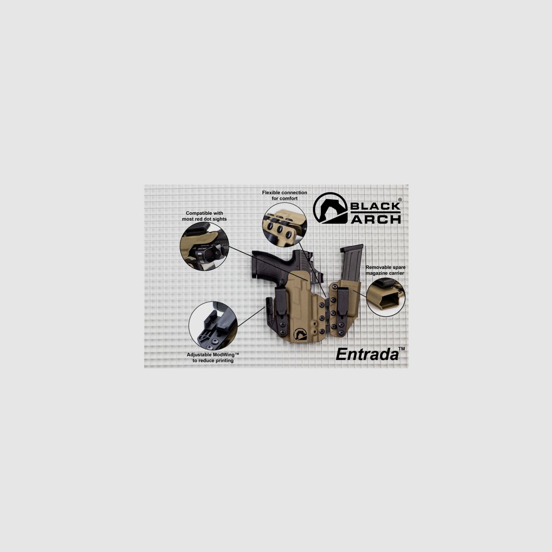 BLACK ARCH HOLSTER - Pistolenholster Entrada™ Flexible Appendix