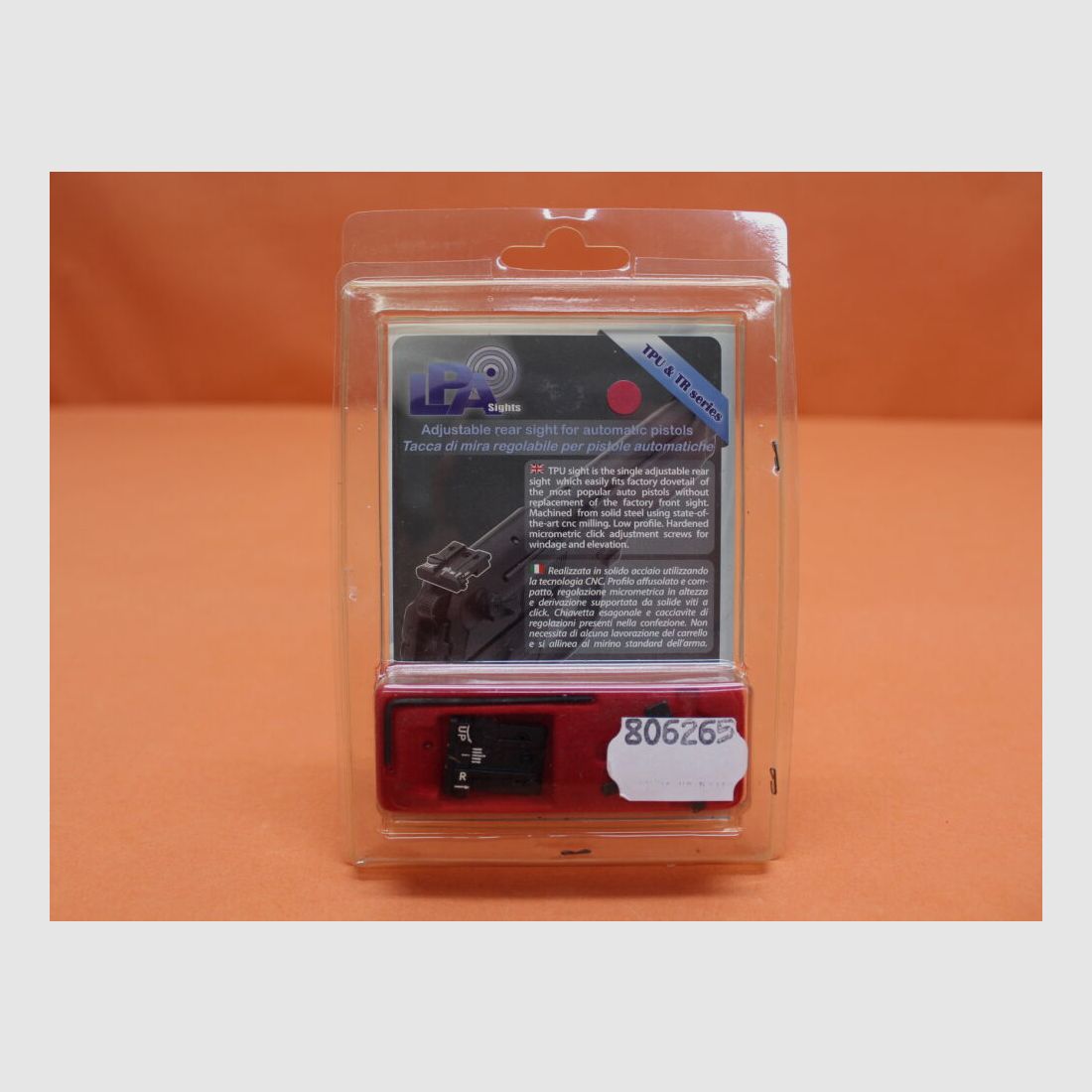 LPA. SIG Sauer: Visor micrométrico LPA (TPU25SS18) para pistolas Sig Sauer Classic P220/P225/P226/P228/P229/P239, SP2009