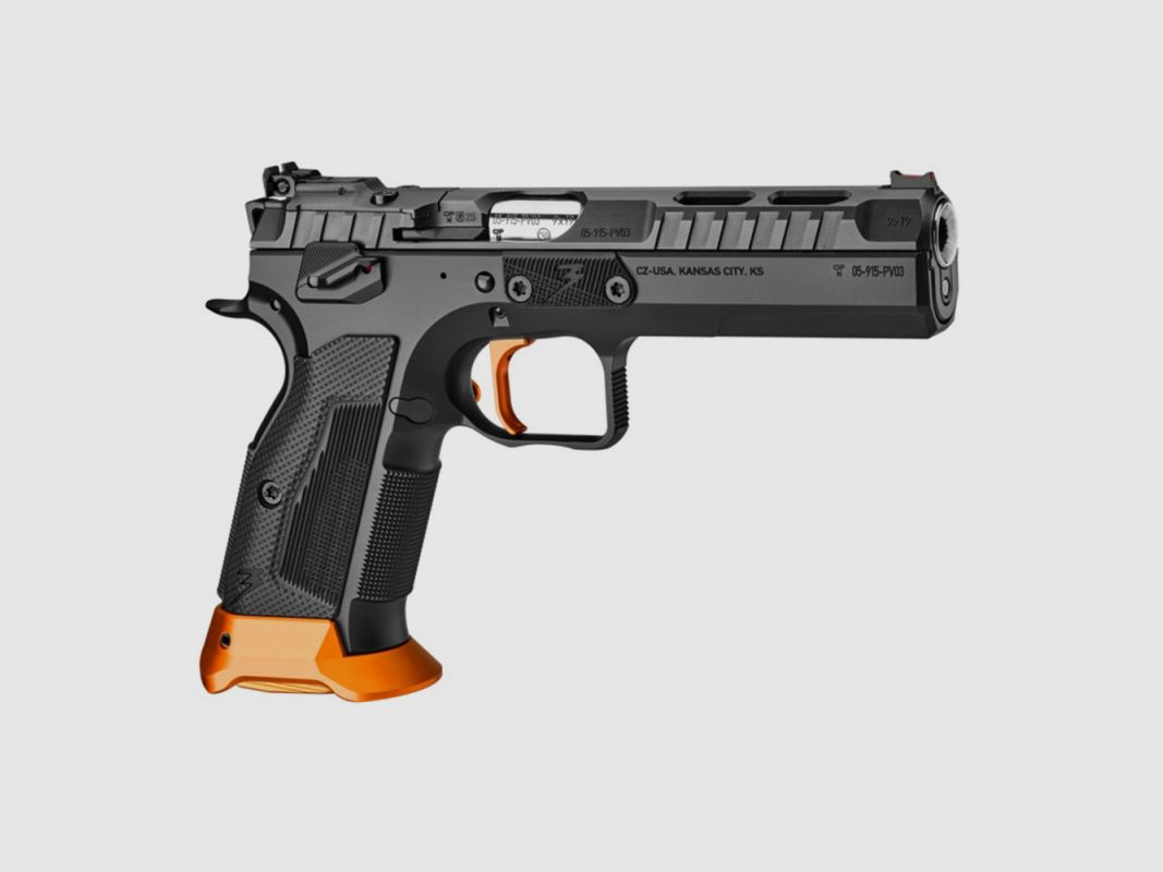 PISTOLET CZ TS 3 ORANGE CALIBRE 9X19, image 2 sur 3