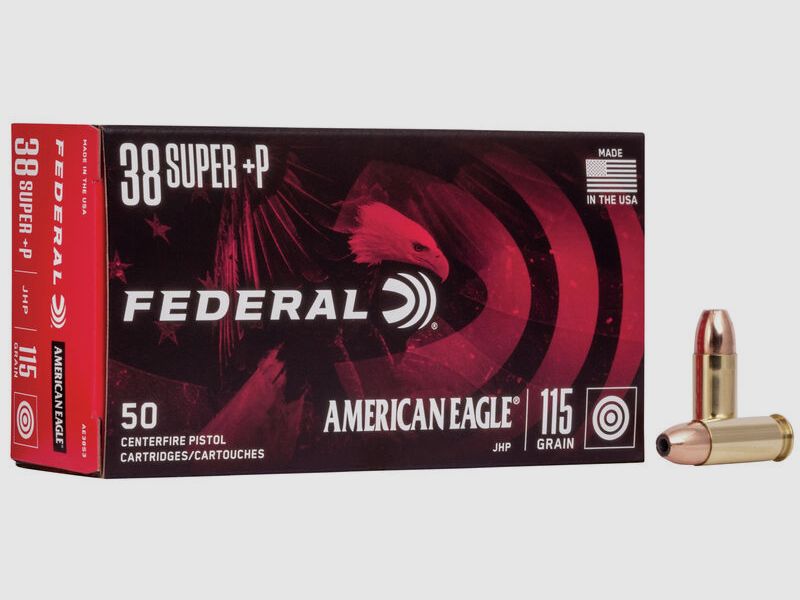 Federal American Eagle .38 Super 115GR JHP 50 nabojów