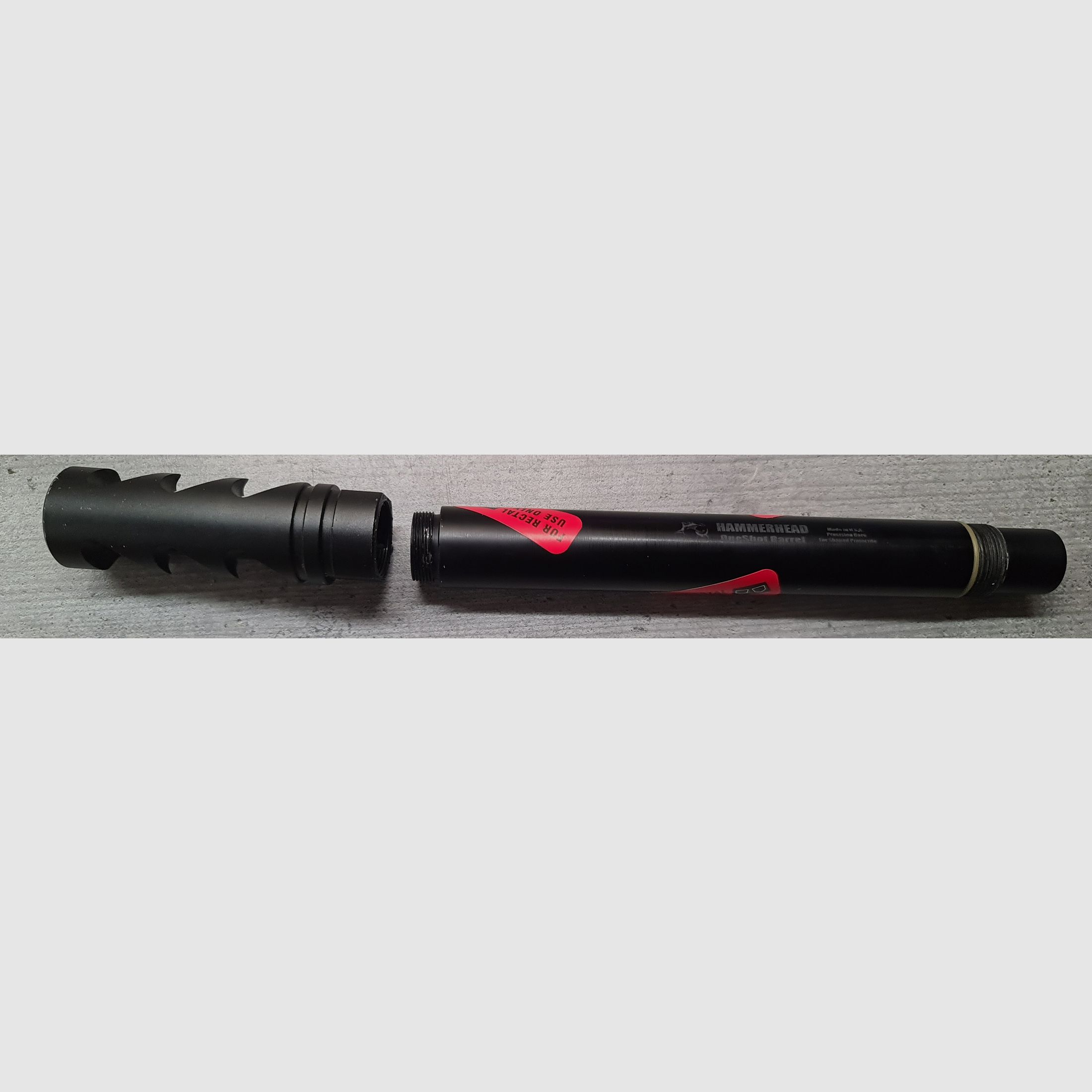 PAINTBALL FS FIRST STRIKE LAUF HAMMERHEAD ONE SHOT / 8 ZOLL / cal. 68 / ! BESCHREIBUNG LESEN !, Bild 2 von 13