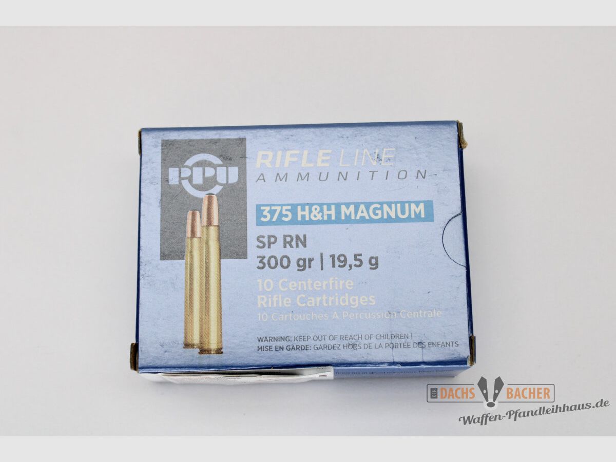 PPU Privi Partizan .375 H&H 19,5g/300gr SP RN Częściowa osłona 10 Strzałów