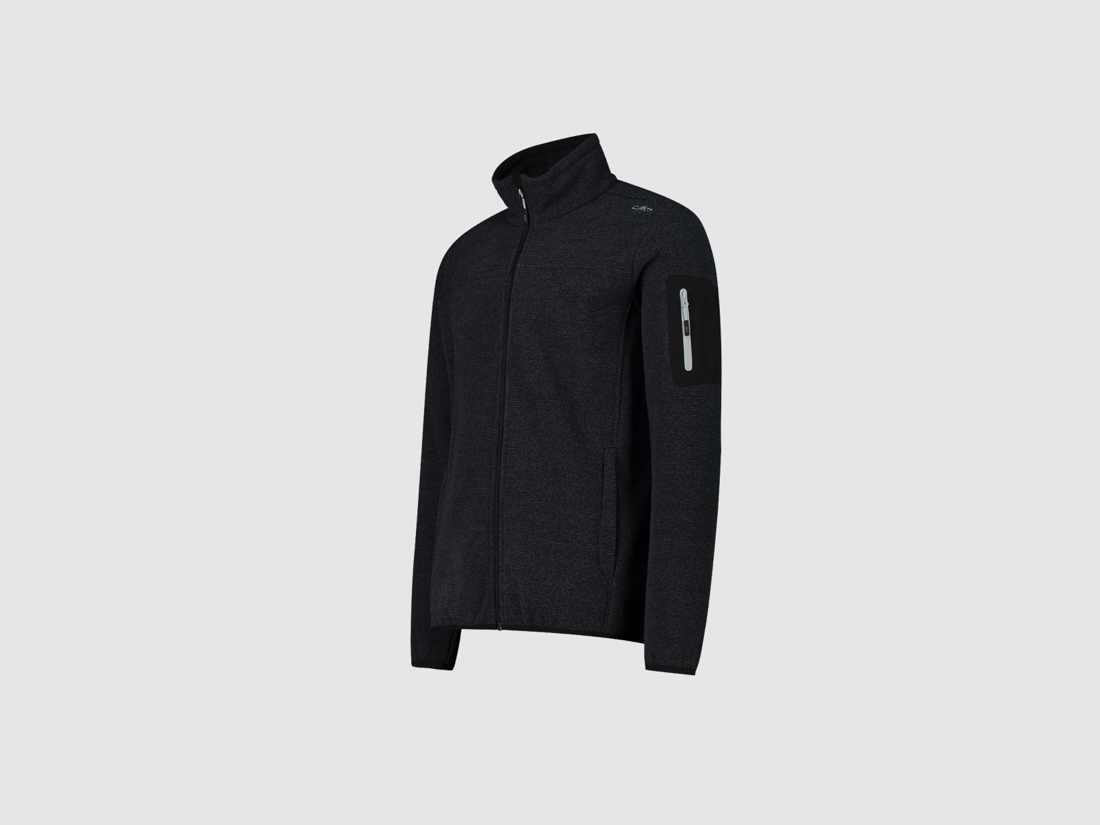 CMP Herren-Fleece Jacquard-Knit-Tech mit Rautenmuster Antracite Nero