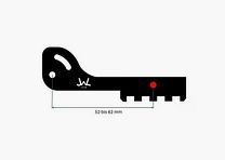 J W L.at tuning/replacement part for pistol thumb rest right-handed right | short | black