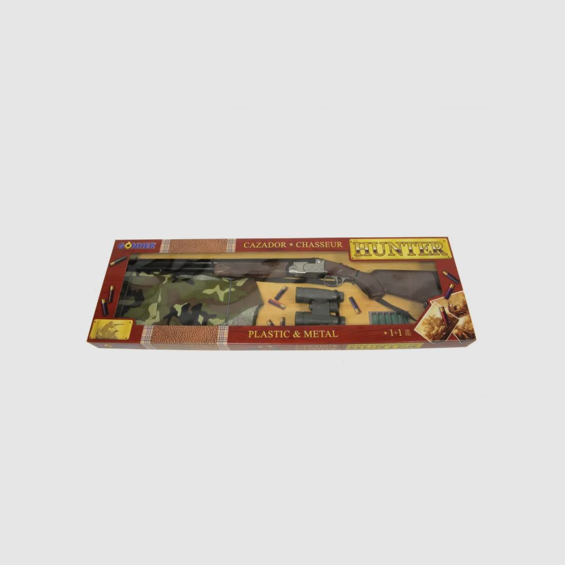 Set für Kinder - Fernglas, Gewehr, Patronen, Camo-Weste, Bild 6 von 8