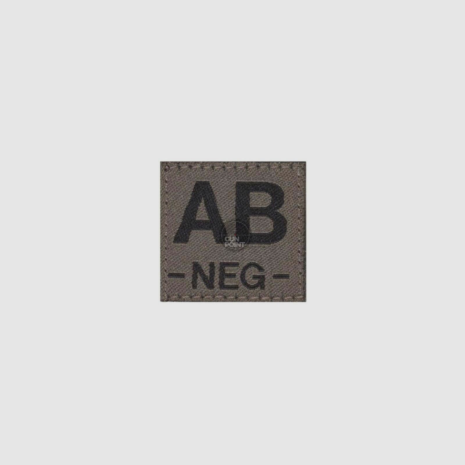 Clawgear AB Neg Bloodgroup Patch-RAL7013