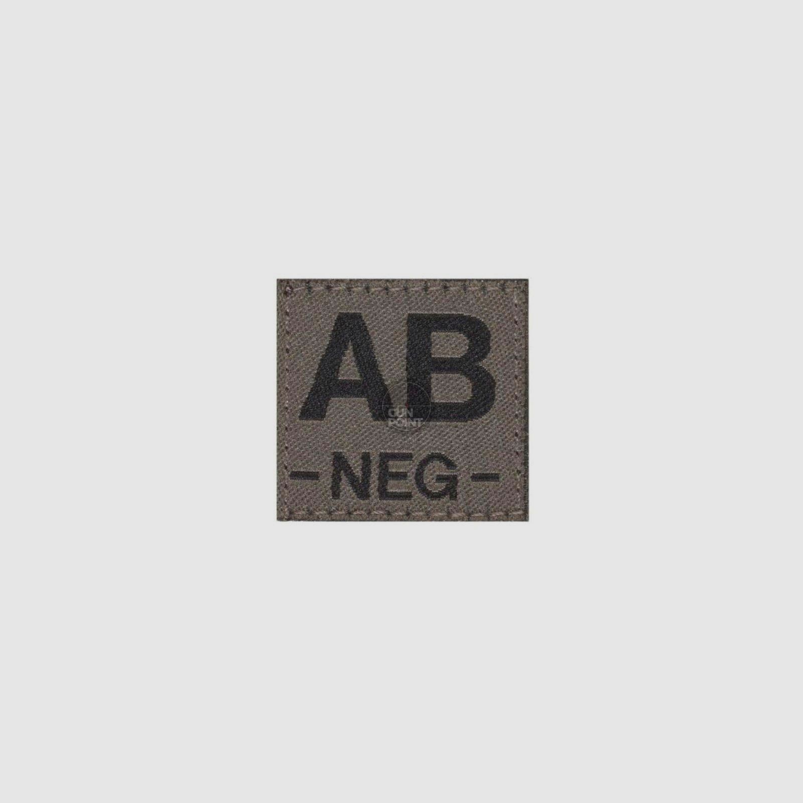 Clawgear AB Neg Bloodgroup Patch-RAL7013