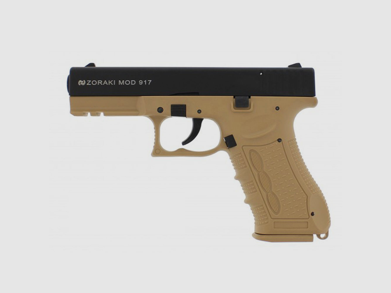 Zoraki 917 Desert Schreckschuss 9 mm P.A.K. im Set mit Platzpatronen