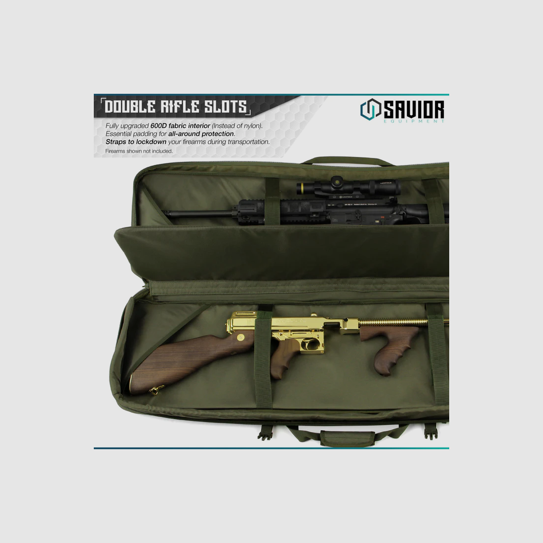 SAVIOR URBAN WARFARE DOUBLE 46″ COLOR GREEN, billede 2 af 5
