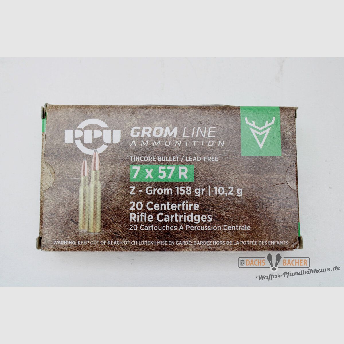 PPU Privi Partizan 7x57R 10,2g/158gr Z-GROM Bleifrei 20 Schuß