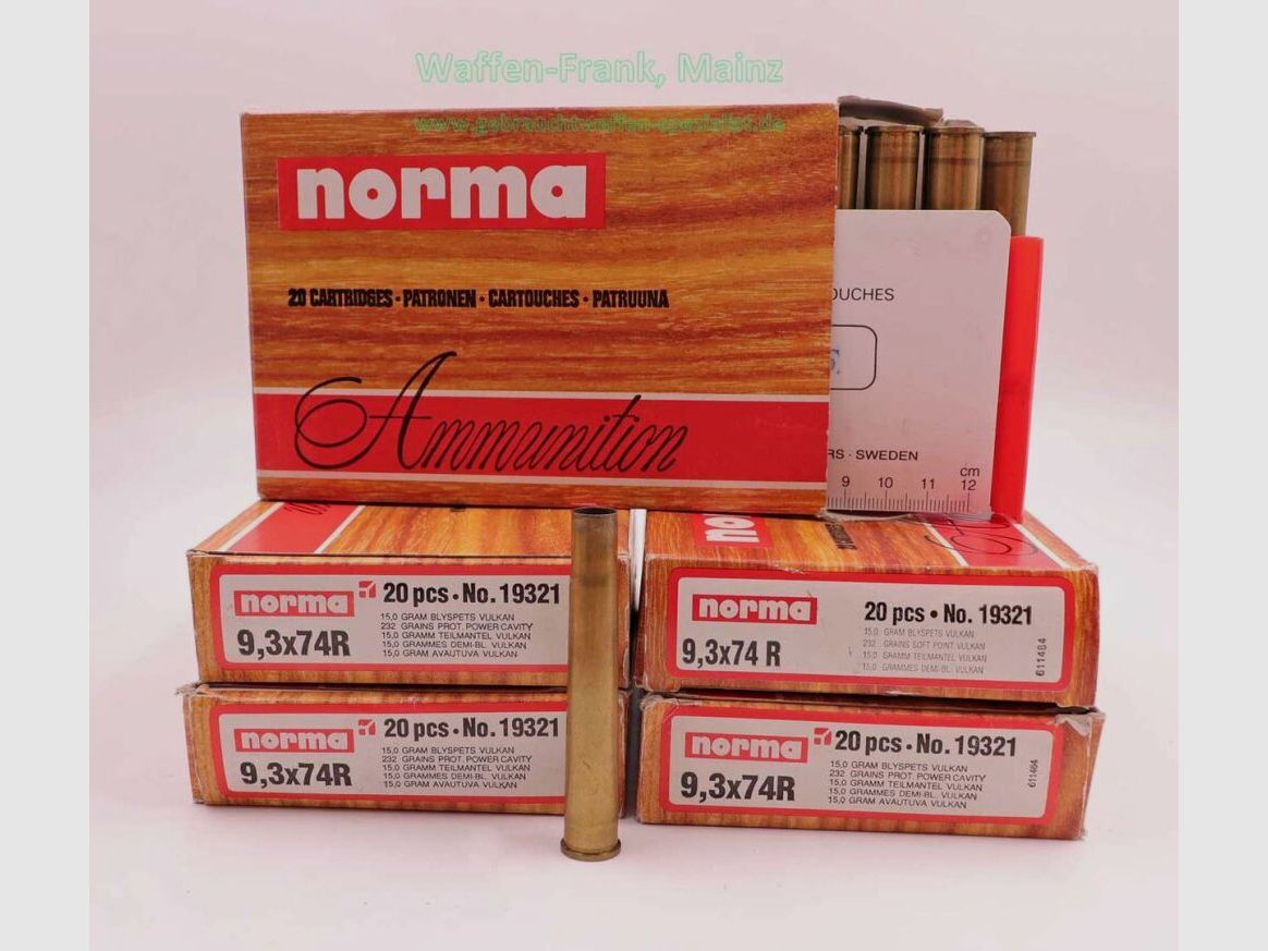 Norma Long Rifle Cases 9.3x74R