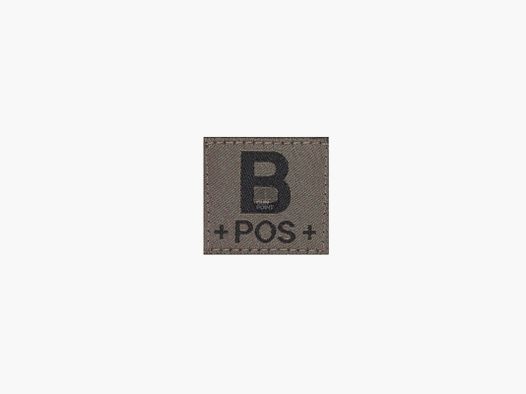 Clawgear B Pos Bloodgroup Patch-RAL7013