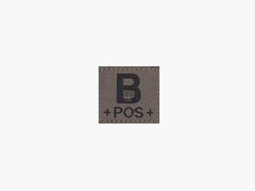 Clawgear B Pos Bloodgroup Patch-RAL7013