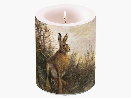 Stumpenkerze Hare