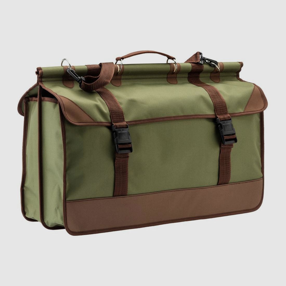 Bolsa de Caza Country - Tela Resistente Verde/Marrón - Gran Capacidad y Comodidad de Transporte, imagen 1 de 6