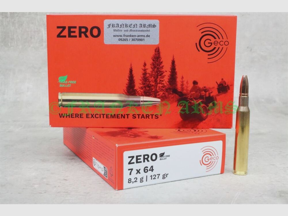 GECO Zero 7x64 127gr. 8,2g 20 piezas precios por cantidad