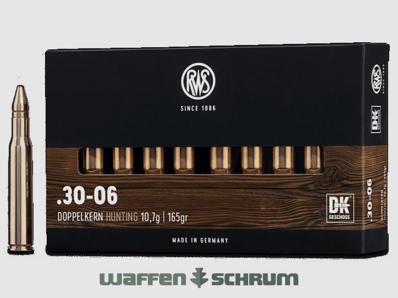 RWS .30-06Spring Doppelkern 10,7g - 165gr