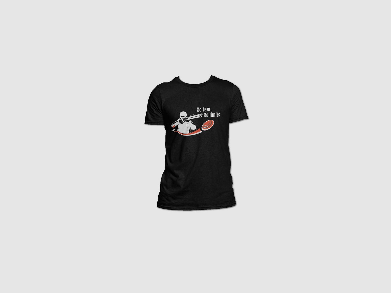 Trischitti T-Shirt schwarz "No Fear No Limits": Zeige deine Leidenschaft für das Schießen, Bild 1 von 4