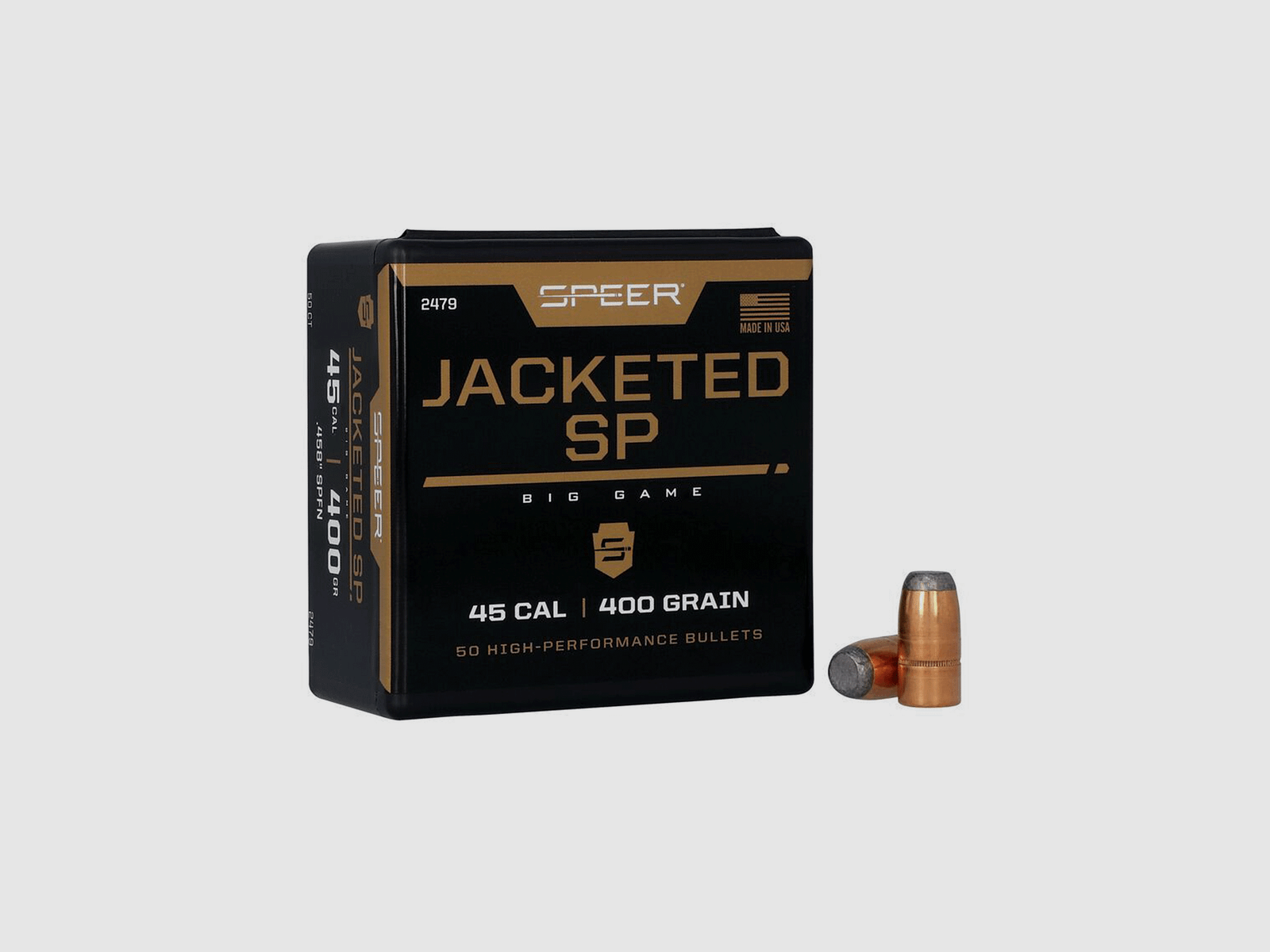BULLE – SPEER – JACKETED SP | 45 CAL | 400GR .458″ SPFN (50 PCS) -2479