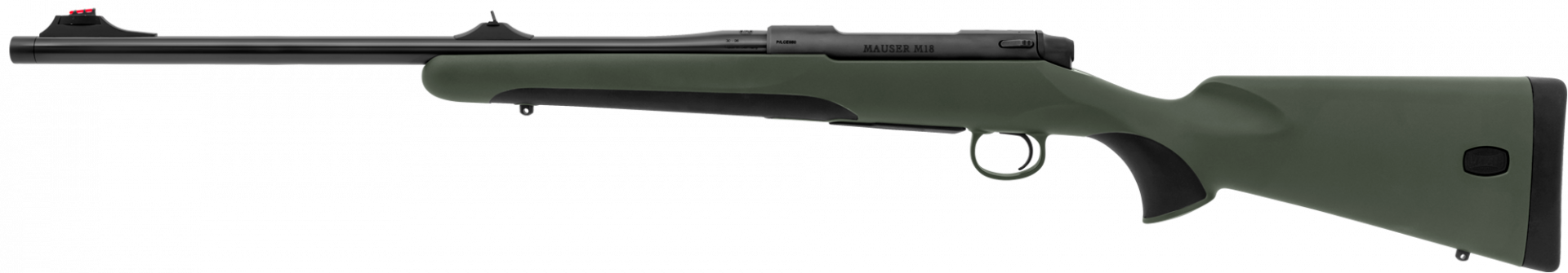 Fusil à répétition Mauser M18 chasse en forêt .308 Win. (7.62x51) longueur du canon 510mm, diamètre 19mm, filetage M17x1mm, système droitier, crosse universelle vert foncé, image 6 sur 7