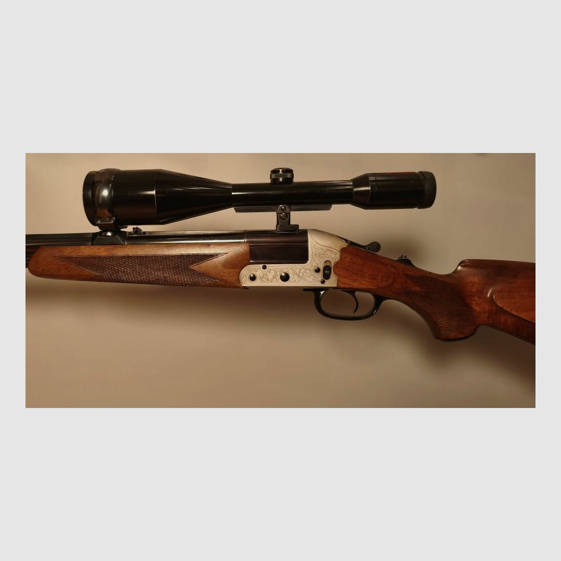 Heym 22S BBF Bockbüchsflinte .222RemMag 16/70 mit Swarovski 8x56 Zielfernro .222RemMag;16/70