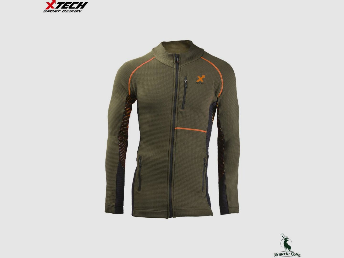 Xtech Sudadera Compass 08 Color Militar Verde