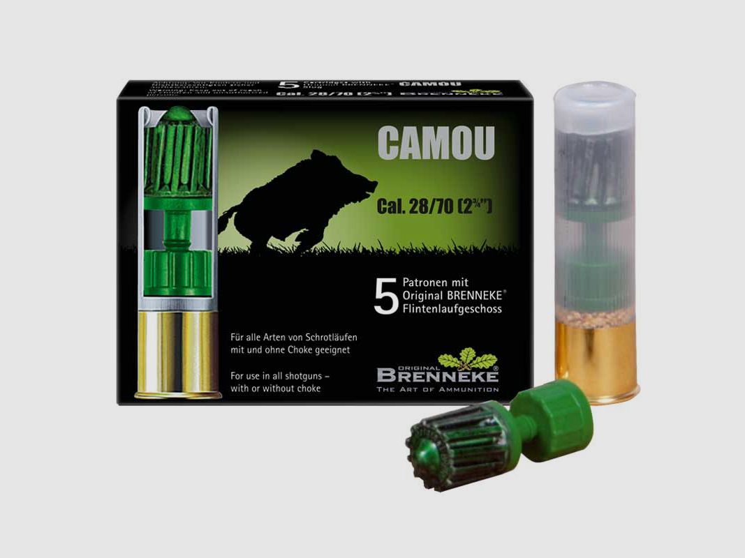 Brenneke Camou .28/70 18,3g 5 patronen