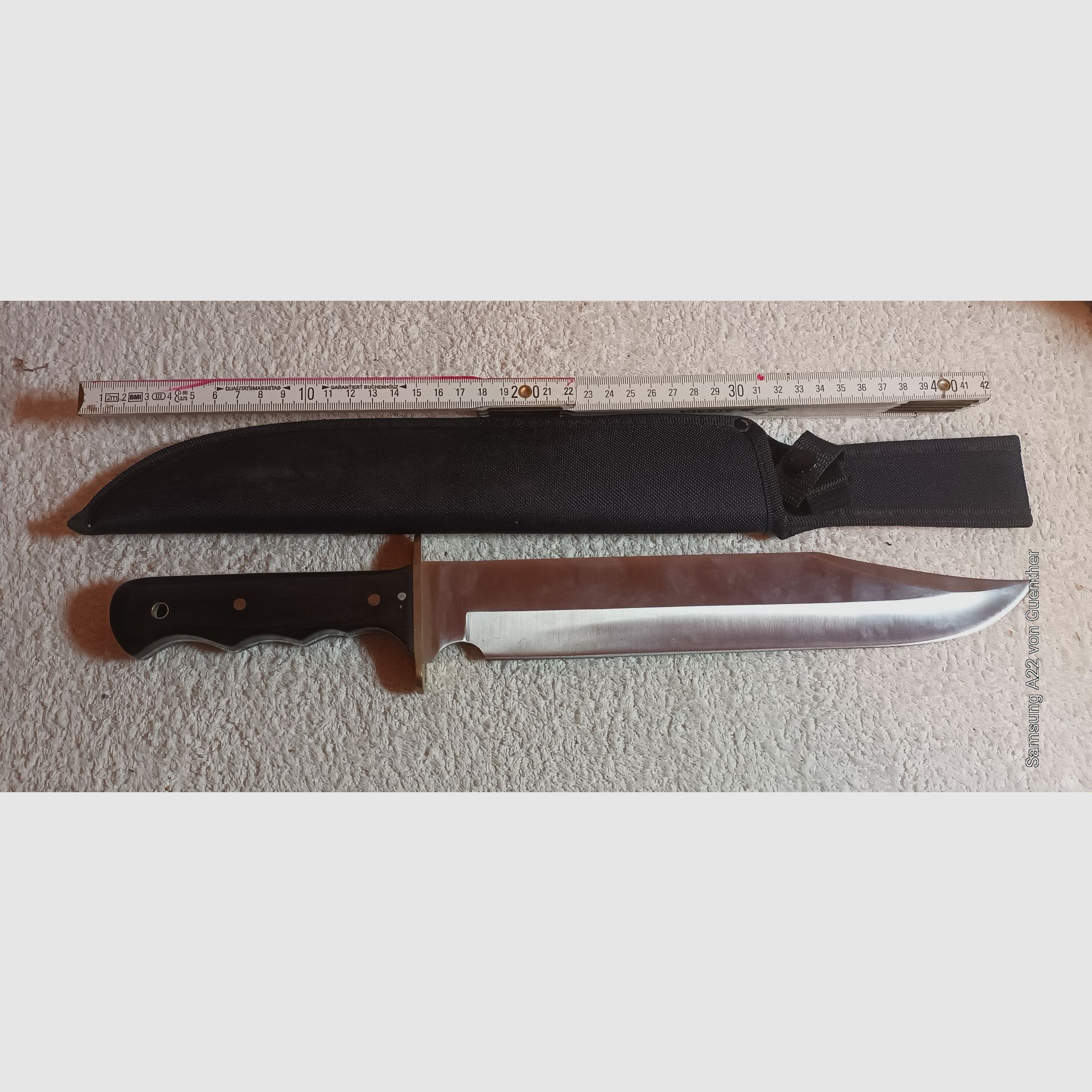 couteau Bowie en acier inoxydable bullson