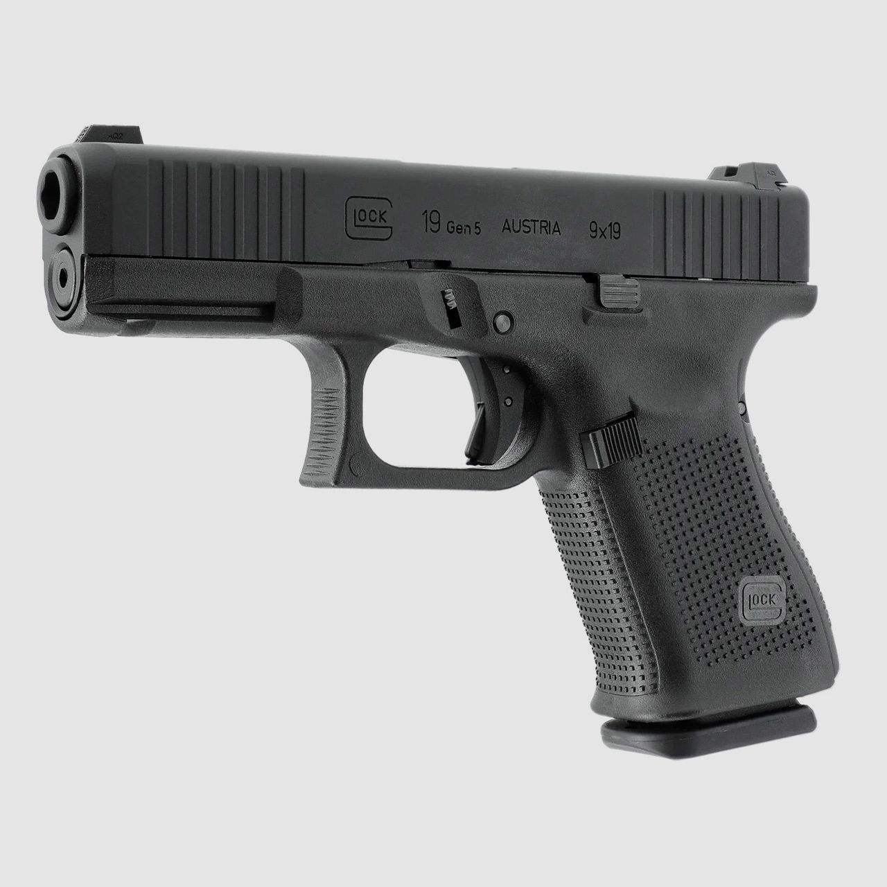 Gas Softair Pistole Glock 19 Gen5 Blow Back Metallschlitten Kaliber 6 mm BB (P18)