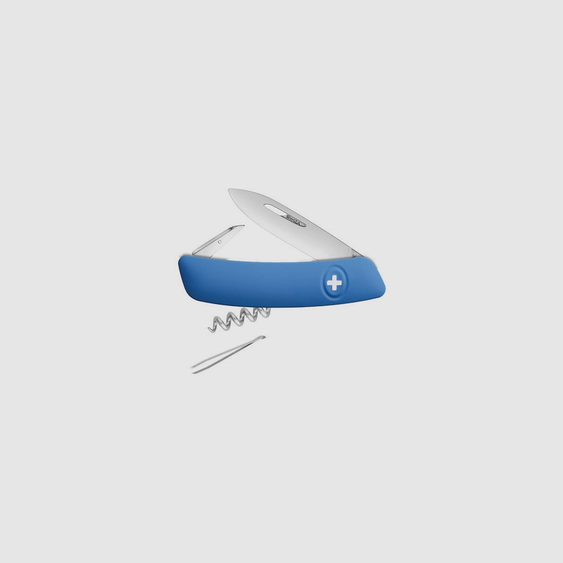 Zwitserse zakmes Swiza D01, blauw 7,5 cm, afbeelding 1 van 3