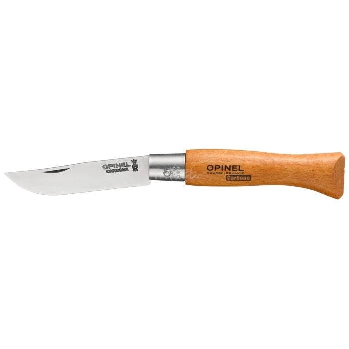 Kleines Opinel No.5 Carbonmesser aus Buche