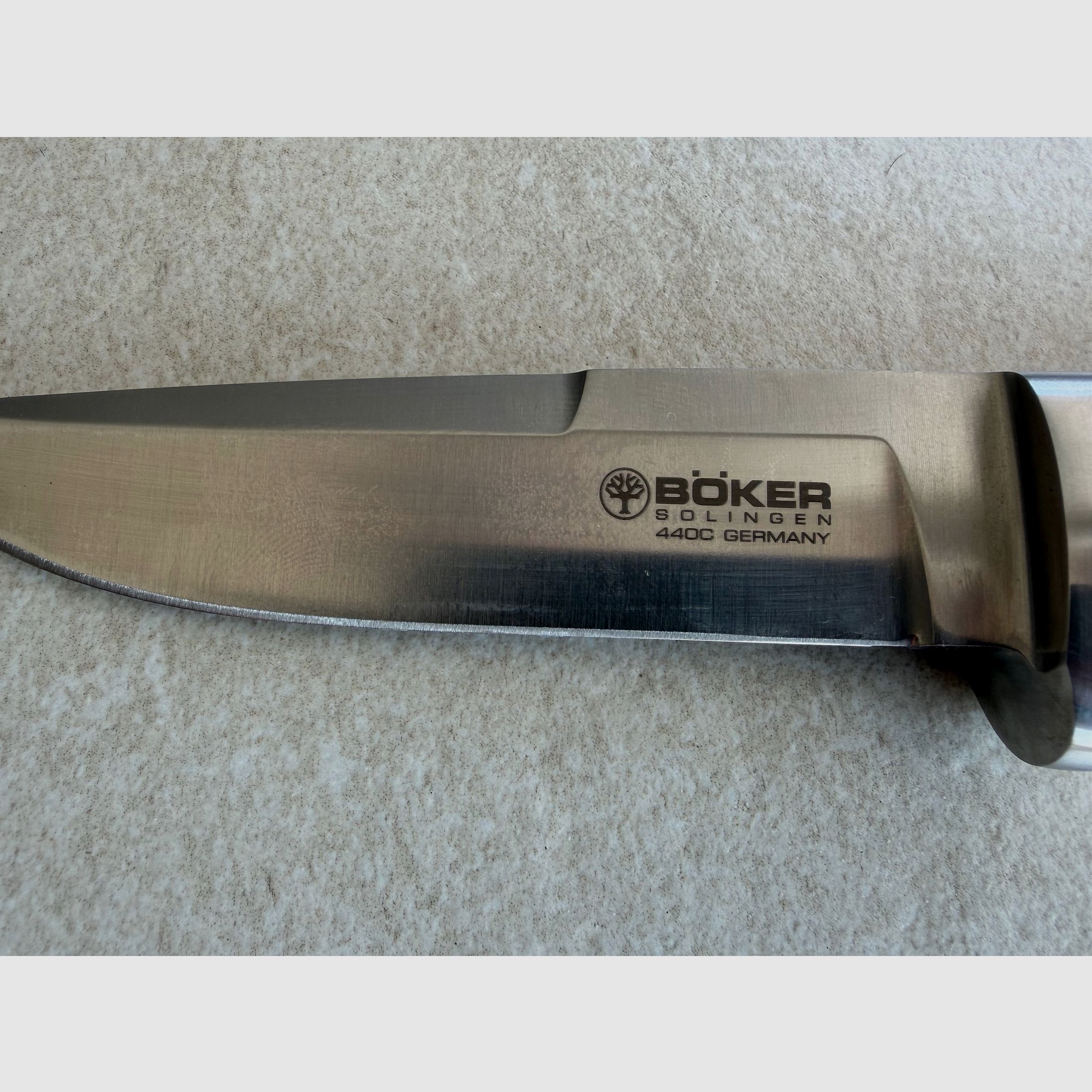 Böker hunting knife stag horn | like new | original packaging | leather sheath | Made in Germany